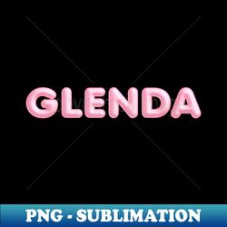 glenda name pink balloon foil - unique sublimation png download - unleash your creativity
