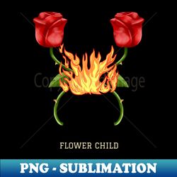 flower child - elegant sublimation png download - perfect for sublimation mastery