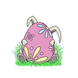 Easter Egg Embroidery Design, 4 sizes, Instant Download