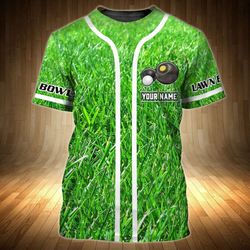 Custom 3D Lawn Bowls Shirt - Personalize with Name for Men & Women