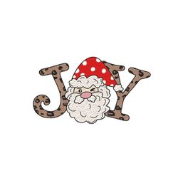 Christmas Santa Embroidery Design, Christmas Joy Embroidery File, 4 sizes, Instant Download