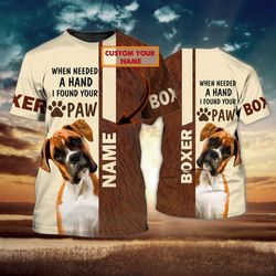 Custom 3D Boxer Dog Tee Shirts: Trendy Unisex Apparel for Unique Style