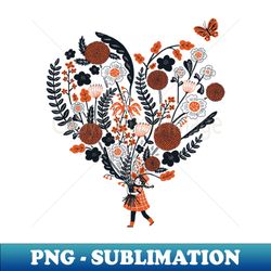 Flower Girl - Retro PNG Sublimation Digital Download - Defying the Norms
