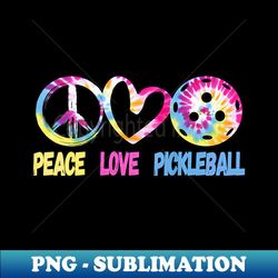 s Girl Pickleball Ladies Peace Love Pickleball Tie Dye Pink - Vintage Sublimation PNG Download - Defying the Norms