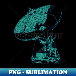 Radio Dish Telescope - Decorative Sublimation PNG File - Capture Imagination with Every Detail