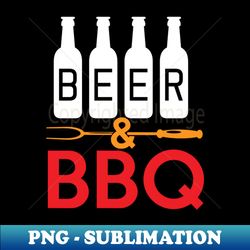 Beer and BBQ - Sublimation-Ready PNG File - Perfect for Personalization