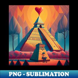 Pyramid - PNG Transparent Digital Download File for Sublimation - Unlock Vibrant Sublimation Designs