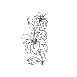 Lily Flower Embroidery design, 6 sizes, Instant Download
