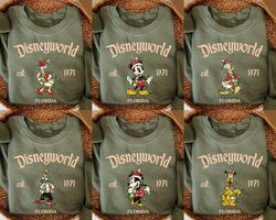 Retro Disneyworld Christmas Sweatshirts, Disney Christmas Shirt, Mickey And Friends Christmas Shirt, Disneyworld Est 197
