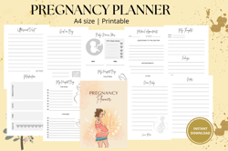 Pregnancy Planner – Printable Pregnancy Journal | Baby Memory Book Printable | Pregnancy Organizer