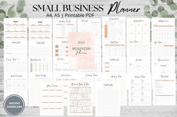 Business Planner – Printable Small Business Planner | Business Organizer | A5, A4 Sizes