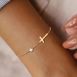 diamond hand chain bracelet - Trendy Silver Snake Chain Bracelet Charm Jewelry