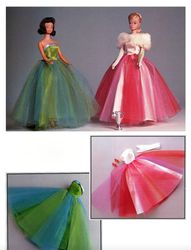 Fashion doll Barbie Clothes sewing Patterns - Doll dress pattern - Doll outfit ideas Digital download PDF
