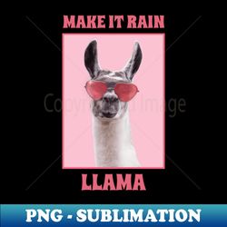Llama Make It Rain - Trendy Sublimation Digital Download - Perfect for Creative Projects