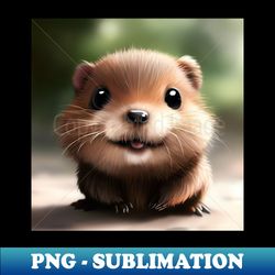cute baby beaver - cute baby animals - trendy sublimation digital download - perfect for personalization