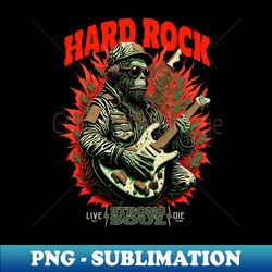 GORILLA APE ROCK ROLL HEAVY METAL - Unique Sublimation PNG Download - Bold & Eye-catching