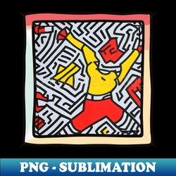 Weird Keith Haring - Stylish Sublimation Digital Download - Transform Your Sublimation Creations