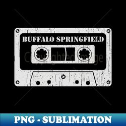 Buffalo Springfield - Vintage Cassette White - Instant Sublimation Digital Download - Fashionable and Fearless
