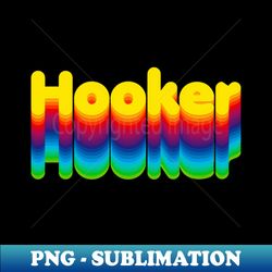 Rainbow Layers Hooker Name Label - Stylish Sublimation Digital Download - Boost Your Success with this Inspirational PNG Download