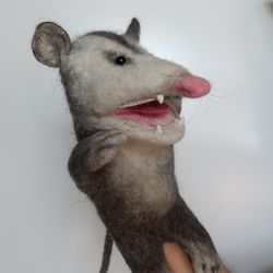 American possum, glove toy for puppet theater