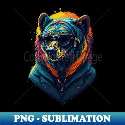 bear - decorative sublimation png file - unlock vibrant sublimation designs