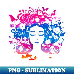 Neon Glow Nature Dreamer - Retro PNG Sublimation Digital Download - Unlock Vibrant Sublimation Designs
