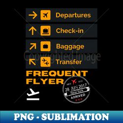 Frequent Flyer Passport Stamp New York USA Travel Theme - PNG Transparent Sublimation Design - Defying the Norms