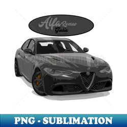 ALFA ROMEO Giulia Nero - Premium Sublimation Digital Download - Perfect for Sublimation Mastery