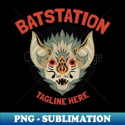 branding bat logo template - Decorative Sublimation PNG File - Bold & Eye-catching