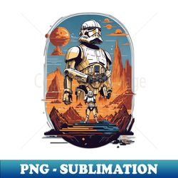 Storm trooper on a unknown planet - Premium PNG Sublimation File - Perfect for Creative Projects