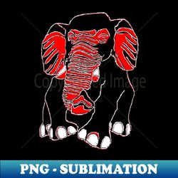 Elephant silhouette Siluet 3D  elefant pixelart - PNG Transparent Sublimation File - Bold & Eye-catching