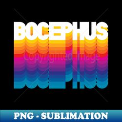 Retro Bocephus Proud Personalized Name Gift Retro Rainbow Style - Stylish Sublimation Digital Download - Unleash Your Inner Rebellion