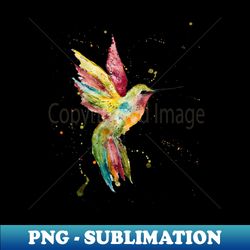 Watercolor Hummingbird - Aesthetic Sublimation Digital File - Spice Up Your Sublimation Projects