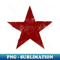 Grunge Star - Decorative Sublimation PNG File - Bold & Eye-catching