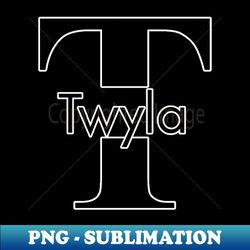Initial T Monogram Twyla Name Label - Signature Sublimation PNG File - Spice Up Your Sublimation Projects