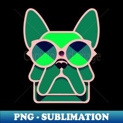 Frenchie Green - Sublimation-Ready PNG File - Perfect for Sublimation Art