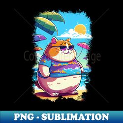 Fat Cat - Aesthetic Sublimation Digital File - Vibrant and Eye-Catching Typography