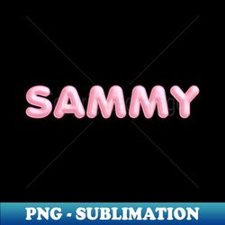 sammy name pink balloon foil - professional sublimation digital download - defying the norms