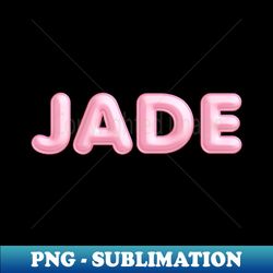 jade name pink balloon foil - png transparent sublimation file - create with confidence