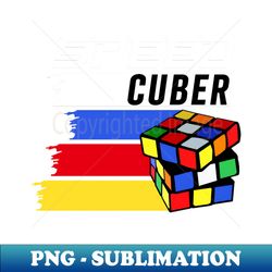 Rubiks Cube Speed Master Cool - PNG Transparent Sublimation Design - Bring Your Designs to Life
