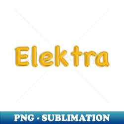 gold balloon foil elektra name - png transparent digital download file for sublimation - create with confidence