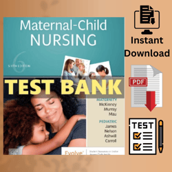Maternal-Child NURSING INSTANT DOWNLOAD SIXTH EDITION TEST BANK PDF