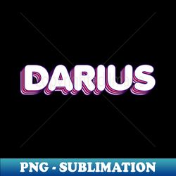 Pink Layers Darius Name Label - Aesthetic Sublimation Digital File - Instantly Transform Your Sublimation Projects