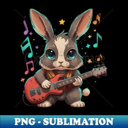 Rabbit the rock star - Elegant Sublimation PNG Download - Revolutionize Your Designs