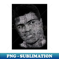 Muhammad Ali or Cassius Clay with names sport and category - 02 - Artistic Sublimation Digital File - Create with Confidence