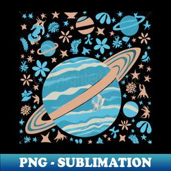 Saturn - Vintage Sublimation PNG Download - Spice Up Your Sublimation Projects