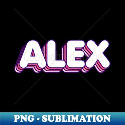 Alex Pink Layered Name Label - Exclusive Sublimation Digital File - Bold & Eye-catching
