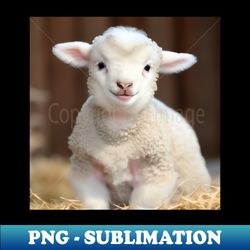 cute baby sheep - cute baby animals - premium png sublimation file - unleash your creativity