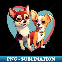 Chihuahua Love - Instant PNG Sublimation Download - Instantly Transform Your Sublimation Projects