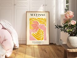 Henri Matisse Exhibition Poster, Famous Gallery Wall Art Print, Sage Green Beige Boho Art Print, Wall Decor, Garden, Bed